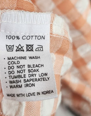 Olga De Polga pink and white cotton top size 12