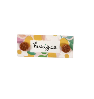 Huniy orange acrylic earrings