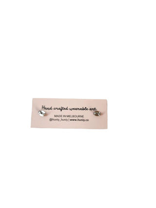 Huniy orange acrylic earrings