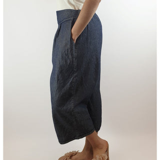 Ena Designs denim look skort/culottes with pockets size 1 (best fits size 10) Ena Designs preloved second hand clothes 5