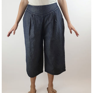Ena Designs denim look skort/culottes with pockets size 1 (best fits size 10) Ena Designs preloved second hand clothes 1