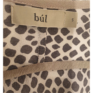 Bul neutral grey brown animal print dress size S (best fit 8) Bul preloved second hand clothes 7