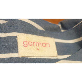 Gorman striped blue and white playsuit size 6 (fits 6-8) gorman-striped-blue-and-white-playsuit-size-6-fits-6-8