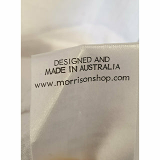 Morrison white linen playsuit with pockets and waist tie size 2 (best fits 12) Morrison preloved second hand clothes 10