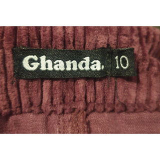 Ghanda purple cord mini skirt size 10 Ghanda preloved second hand clothes 8
