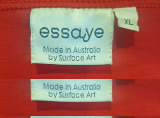 Essaye by Surface Art red print long sleeve top size XL (best fits 14) Essaye by Surface Art preloved second hand clothes 7