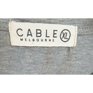 Cable Melbourne grey tee shirt size XL (best fits 16) Cable Melbourne preloved second hand clothes 8