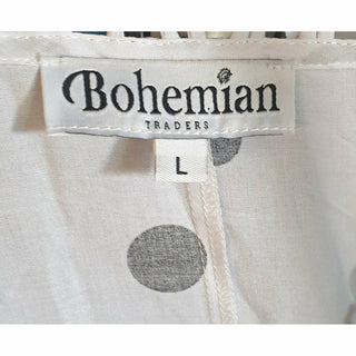 Bohemian Traders white white with black polka dots size L (best fits 16) Unknown preloved second hand clothes 8
