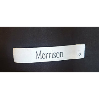 Morrison black half sleeve dress with drawstring waist size 0 (best fits 6_ Morrison preloved second hand clothes 7