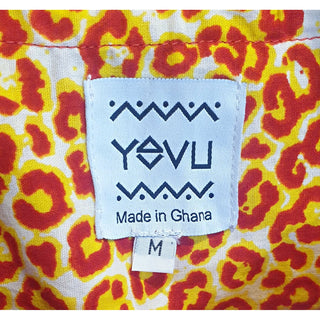 Yevu yellow and orange animal print cropped sleeveless top size M (best fits 12) Yevu preloved second hand clothes 7