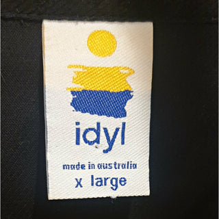 idyl black 100% cotton jacket with contrasting front buttons size XL (best fits 16) Idyl preloved second hand clothes 8