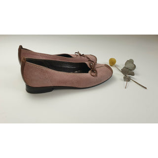 Gabor Pink suede leather flats with brown leather accents size 37 Gabor preloved second hand clothes 6
