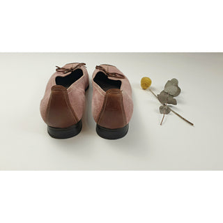 Gabor Pink suede leather flats with brown leather accents size 37 Gabor preloved second hand clothes 8