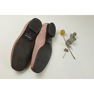 Gabor Pink suede leather flats with brown leather accents size 37 Gabor preloved second hand clothes 9