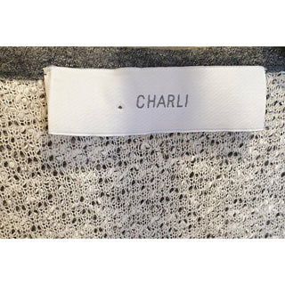 Charli dark and light grey flecked long cardigan size 8 Charli preloved second hand clothes 8