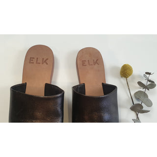 Elk dark bronze slip on shoes size 37 Elk preloved second hand clothes 6