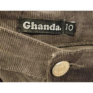 Ghanda charcoal cord pants with slight flared legs size 10 Ghanda preloved second hand clothes 8