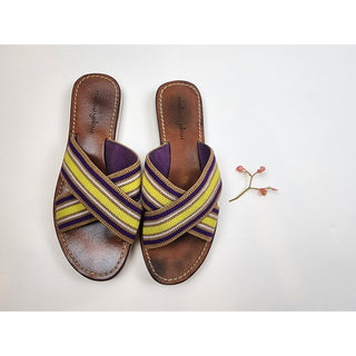 Mellow Yellow criss cross slide on flats size 38 Dear Little Panko preloved second hand clothes 2