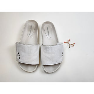 Django and Juliette white slip on shoes with adjustable velcro strap size 37 Django & Juliette preloved second hand clothes 2