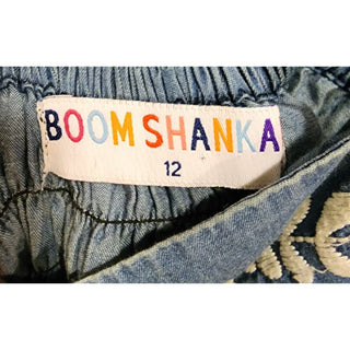 Boom Shankar denim look 100% cotton adjustable spagetti strap dress size 12 Boom Shankar preloved second hand clothes 9