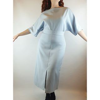 Bul pre-owned powder blue dress with half sleeves and optional waist tie size 10 Bul preloved second hand clothes 1