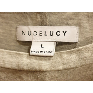 Nude Lucy grey sleeveless top size L (small fit, best fits size 12) Nude Lucy preloved second hand clothes 7