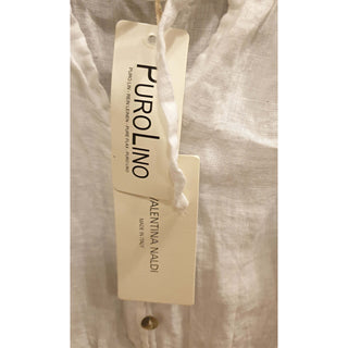 Valentina Naldi white 100% linen spagetti strap dress size L (best fits size 12-14) Valentina Naldi preloved second hand clothes 8