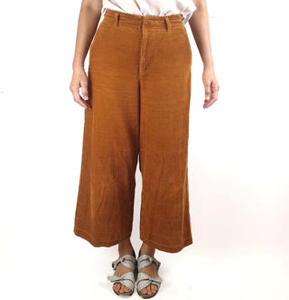Uniqlo brown cord wide leg pants fits 10 Uniqlo preloved second hand clothes 2