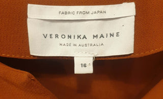 Veronica Maine brown top size 16 Veronica Maine preloved second hand clothes 8