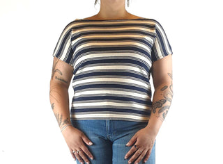 Ena Designs striped shell top size L Ena Designs preloved second hand clothes 3