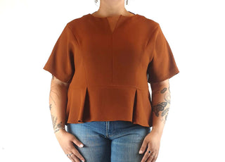 Veronica Maine brown top size 16 Veronica Maine preloved second hand clothes 4