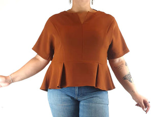 Veronica Maine brown top size 16 Veronica Maine preloved second hand clothes 3