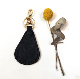 Mimco black leather keyring Mimco preloved second hand clothes 4