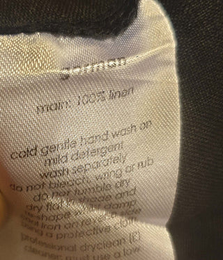 Gorman black linen skirt size 8, fits AU6 Gorman preloved second hand clothes 10