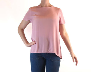 Mister Zimi preowned pink tee shirt top with cute back peek-a-boo size 6 Mister Zimi preloved second hand clothes 3