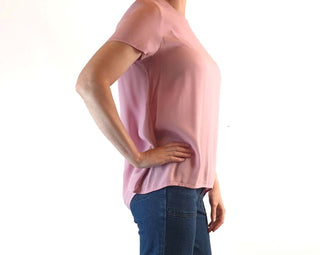 Mister Zimi preowned pink tee shirt top with cute back peek-a-boo size 6 Mister Zimi preloved second hand clothes 4