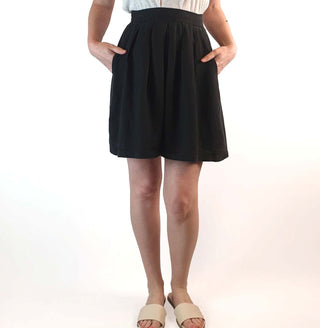 Gorman black linen skirt size 8, fits AU6 Gorman preloved second hand clothes 2