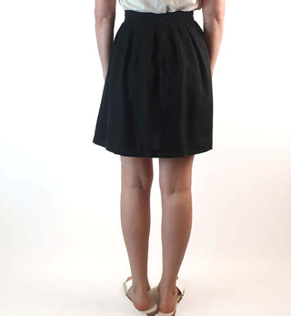 Gorman black linen skirt size 8, fits AU6 Gorman preloved second hand clothes 7