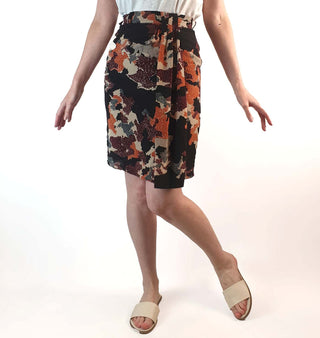 Gorman 100% silk oriental print skirt size 6 Gorman preloved second hand clothes 2