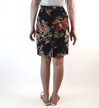 Gorman 100% silk oriental print skirt size 6 Gorman preloved second hand clothes 7