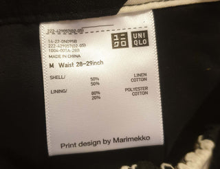 Marimekko x Uniqlo black and white print skirt size M/AU12 Uniqlo + Marimekko preloved second hand clothes 9