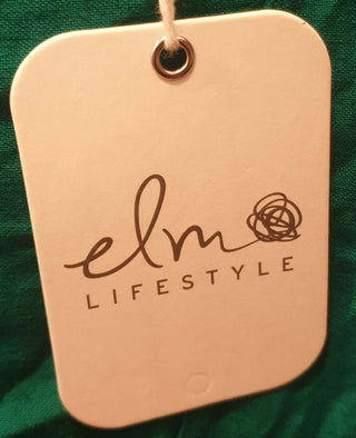 Elm green linen mix half sleeve top size 10 (as new with tags) Elm preloved second hand clothes 8