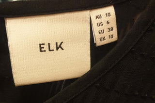 Elk green semi-sheer dress (with slip) size 10 Elk preloved second hand clothes 10