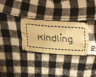 Kindling black and white gingham dress size 10 Kindling preloved second hand clothes 8