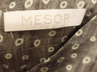 Mesop grey print sleeveless dress size 10 Mesop preloved second hand clothes 8