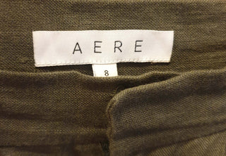 Aere dark green 100% linen pants size 8 Gorman preloved second hand clothes 9