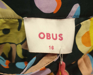 Obus sea themed print wrap skirt size 16 (as new with tags) Obus preloved second hand clothes 8