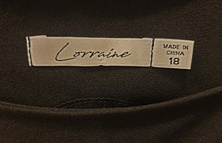 Lorraine black pinnafore dress size 18 Lorraine preloved second hand clothes 5