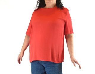 K.T.Creations red/coral red top size 20 (fits 16+) Unknown preloved second hand clothes 3