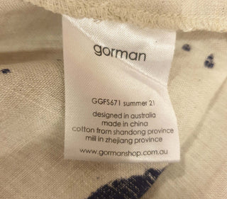 Gorman cream and navy splodge print dress size 8 Gorman preloved second hand clothes 9